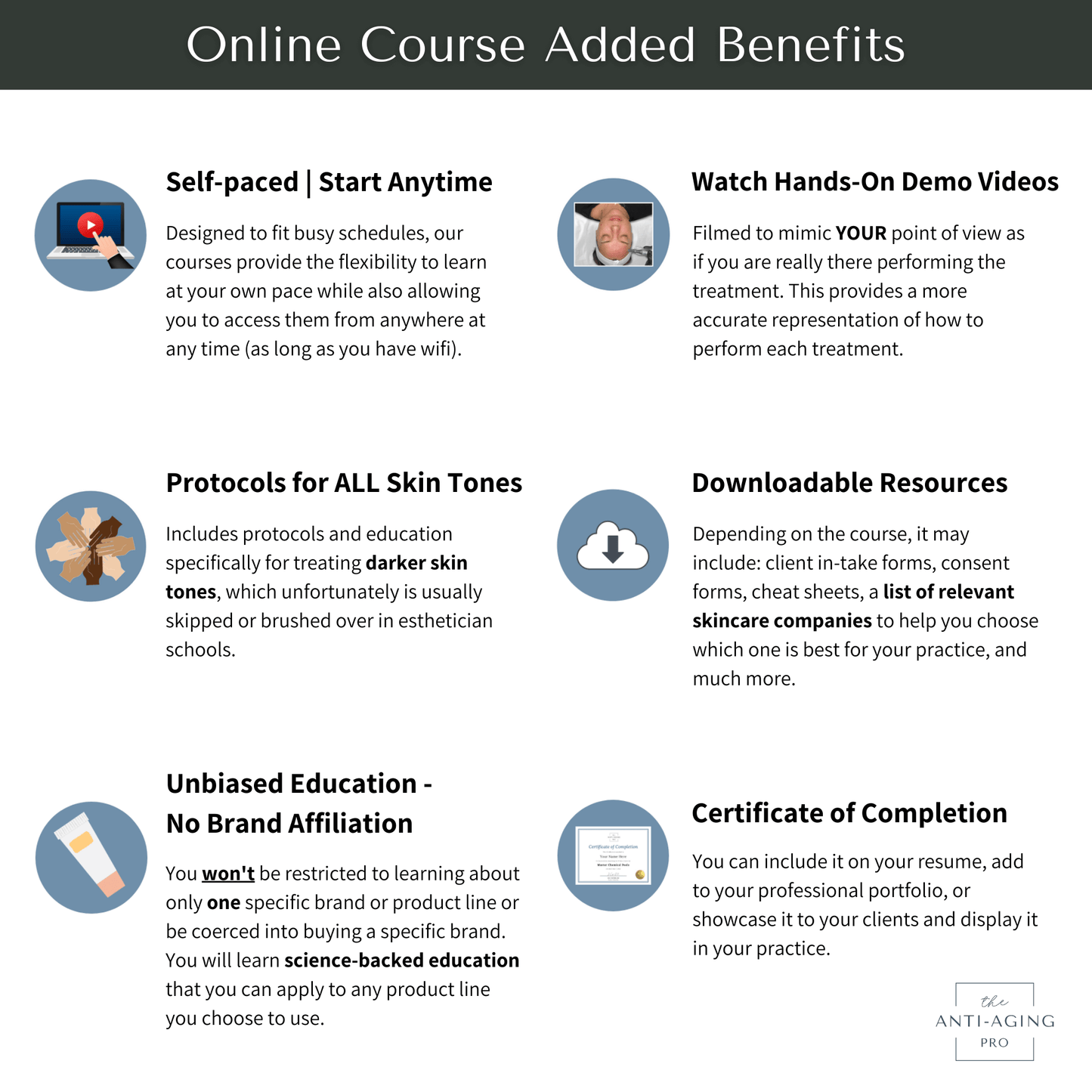 Self-paced microneedling course benefits