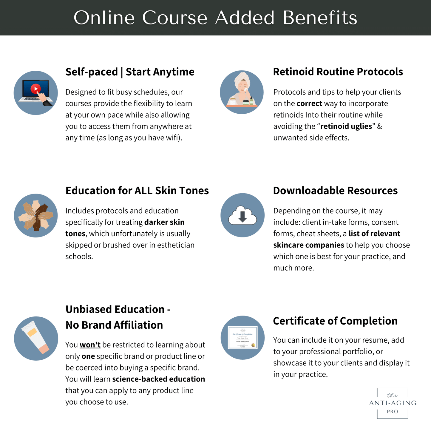 self-paced retinol course benefits