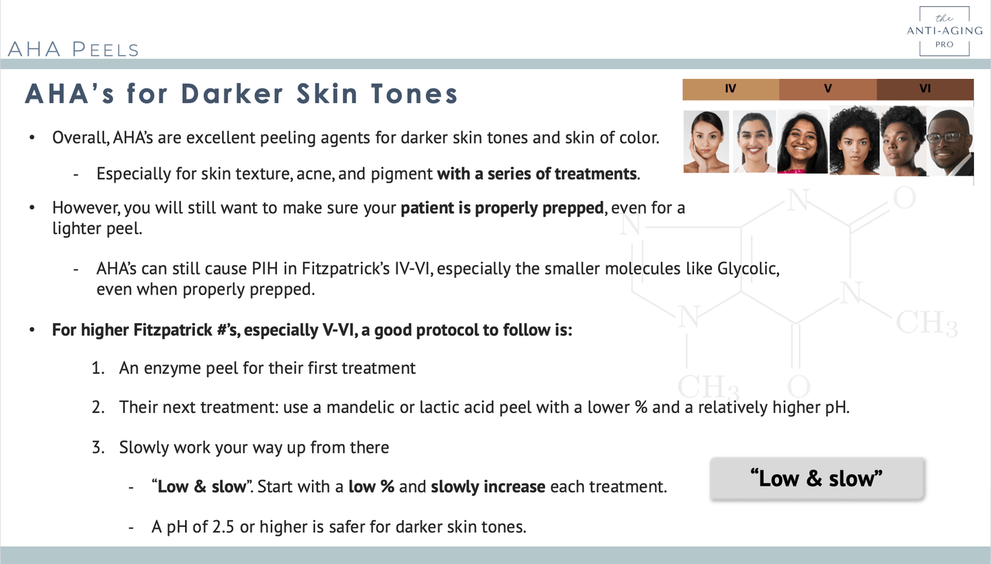 Chemical Peels for Darker Skin Tones Higher Fitzpatrick #'s