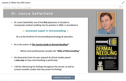 Dr. Lance Setterfield Microneedling Expert