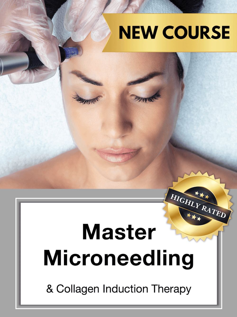 Women getting microneedling treatment