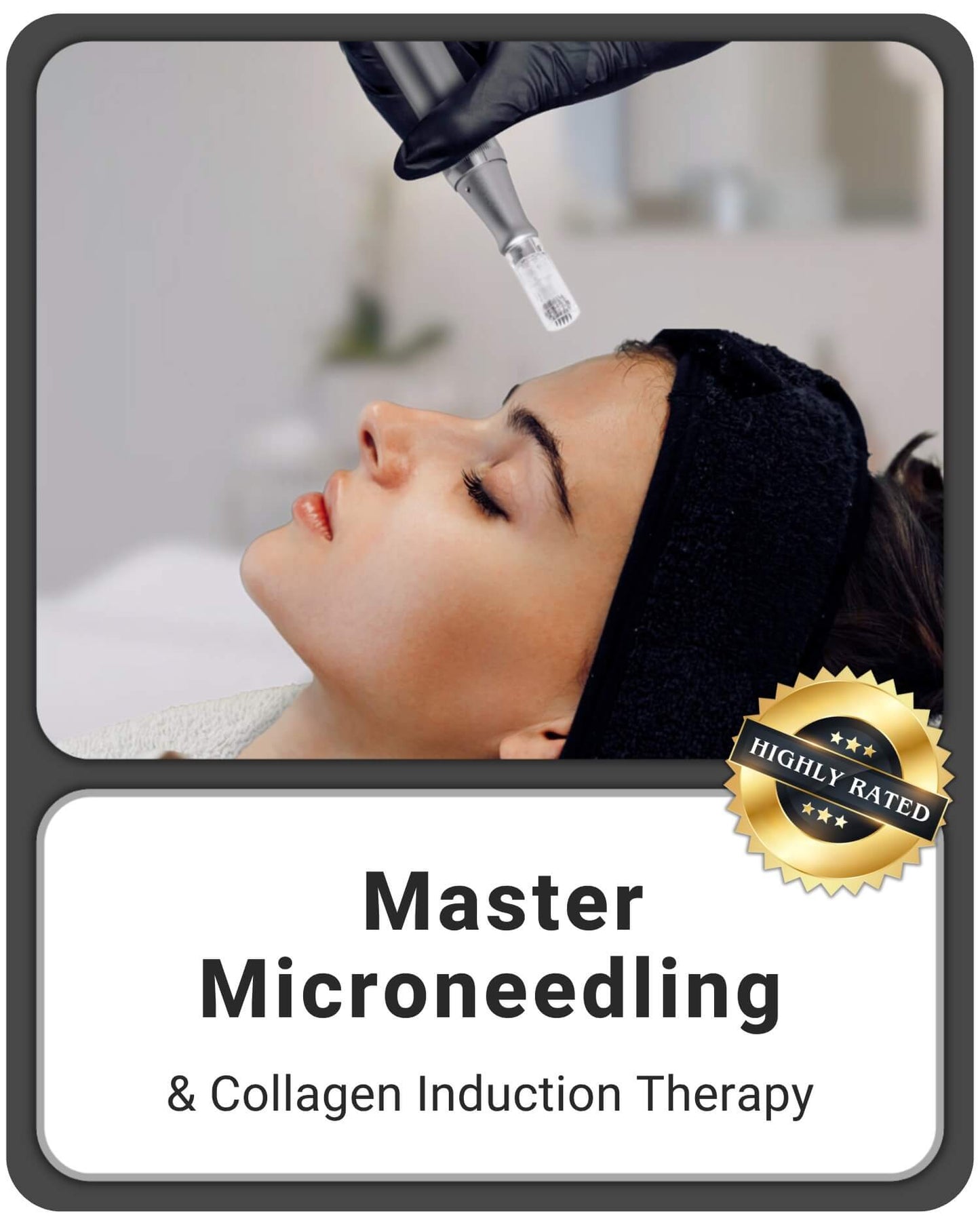 Women getting microneedling treatment