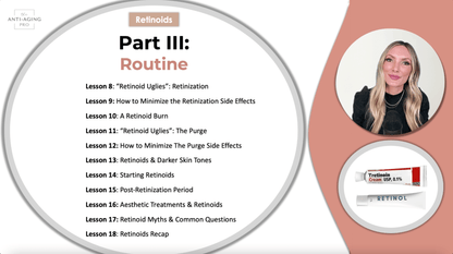 Part 3: The Routine: How to use tretinoin. What are the retinol uglies? What is retinization? Retinol myths